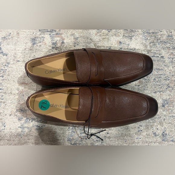 NEW Calvin Klein Men\'s Dark Brown Slip-On Loafers main image 5